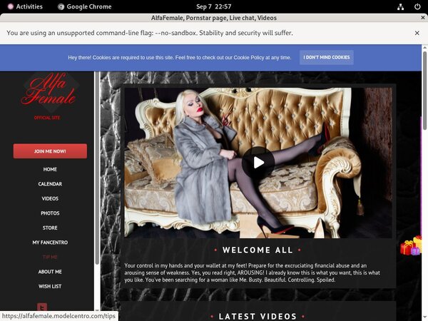 AlfaFemale With Visa