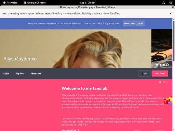 Allysajaydenxo.modelcentro.com Web Billing