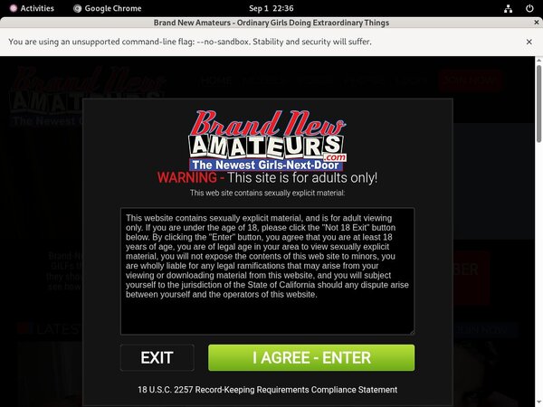 Brand New Amateurs Promo Link