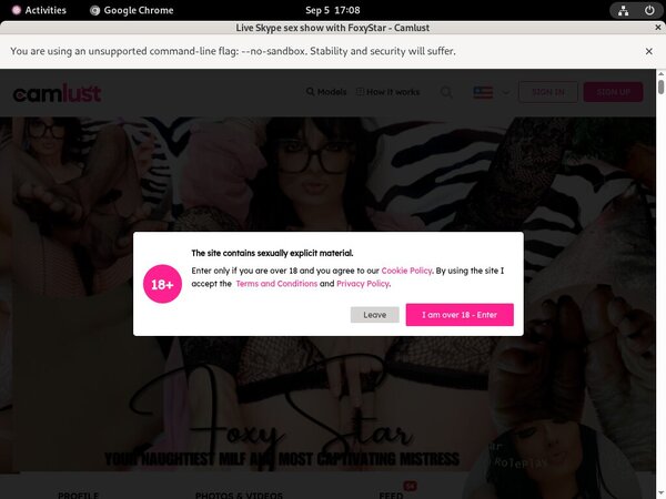 Camlust.com Model List