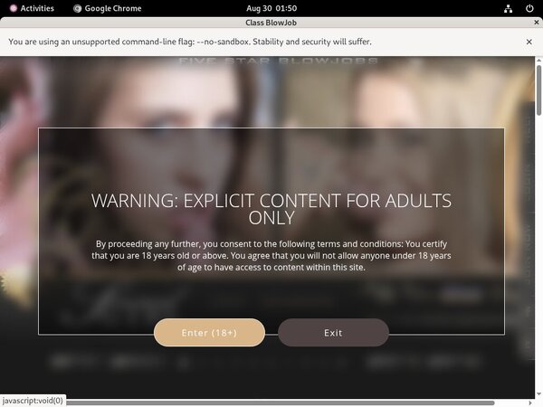 Class Blowjob Without CC