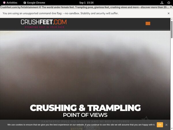 Crushfeet Free Trial Login