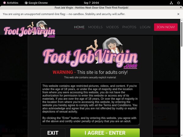 Foot Job Virgin Free Trial Pw