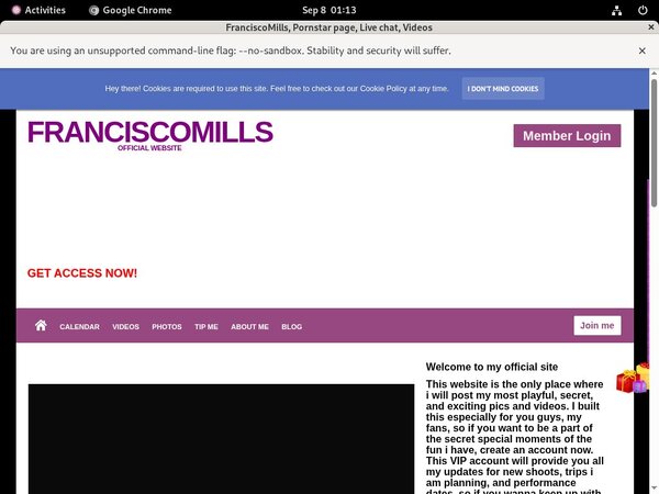 Franciscomills.modelcentro.com User Name Password
