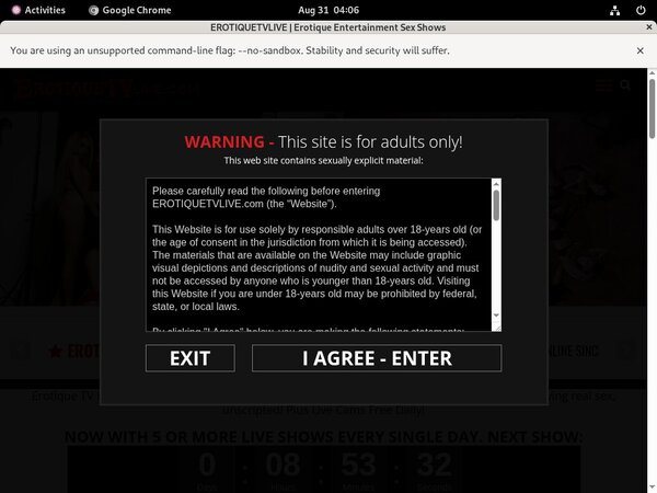 Free Erotiquetvlive.com Code