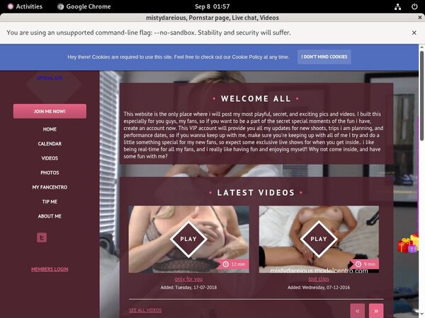 Free Mistydareious.com Logins