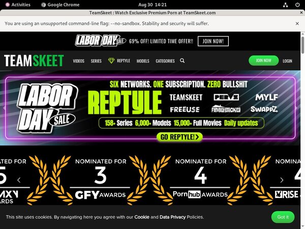 Free Teamskeet.com Pass