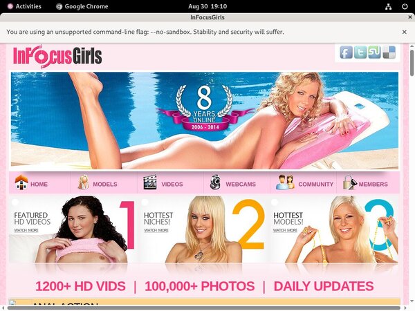 In Focus Girls Sign Up Discount