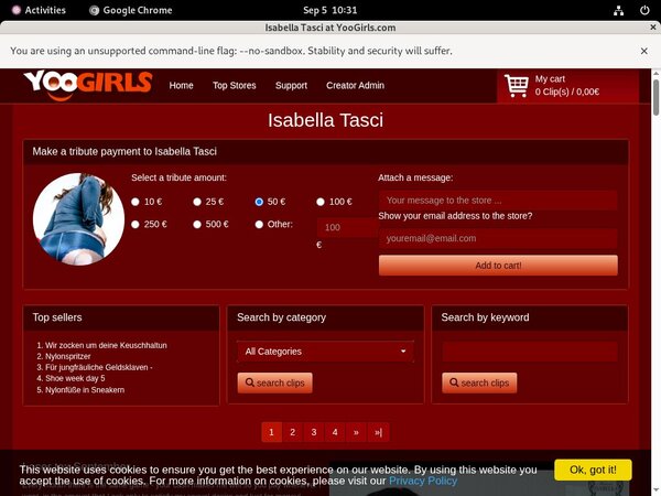 Isabella Tasci Trial Membership Offer