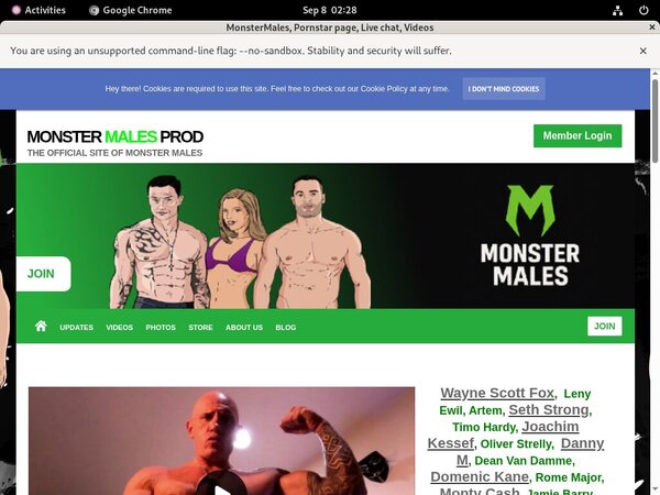 Join MonsterMales For Free