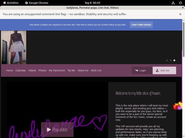 Luvlylarae.modelcentro.com Log In