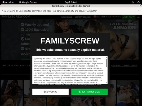 Make Familyscrew Account