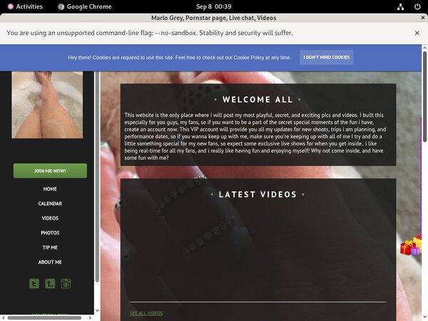 Marlogrey.modelcentro.com Registration Form