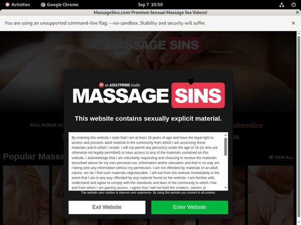 Massagesins Get A Password