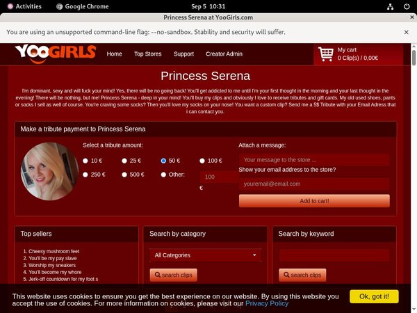 PrincessSerena Discount Member