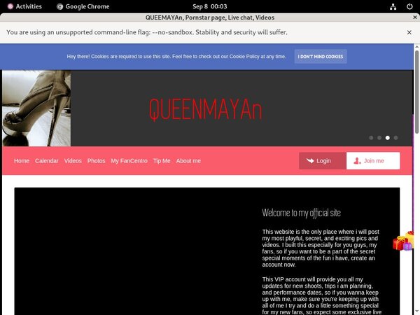 Queenmayan.modelcentro.com Accounts Password