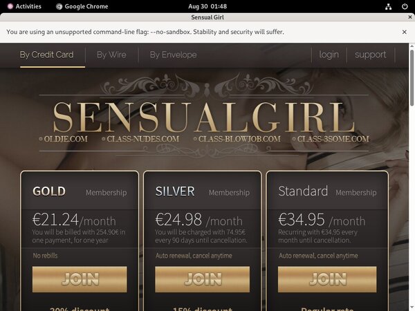 Sign Up For Sensualgirl.com