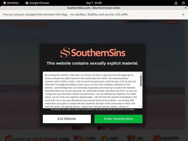 Southern Sins Check Out Southern Sins Check Out