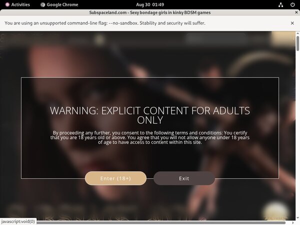 Subspace Land Creampie