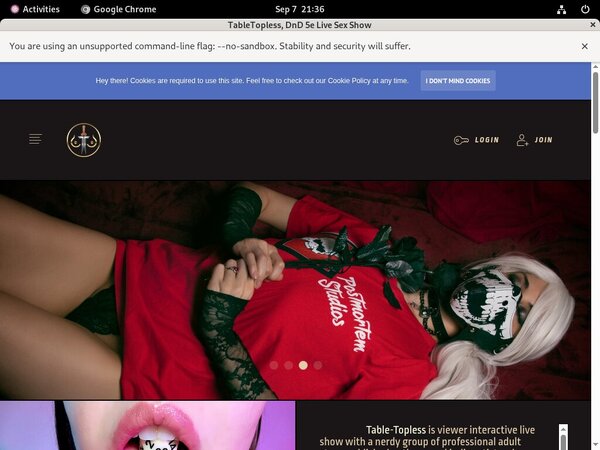 TableTopless Paypal Account