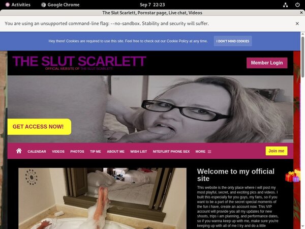 The Slut Scarlett Working Accounts