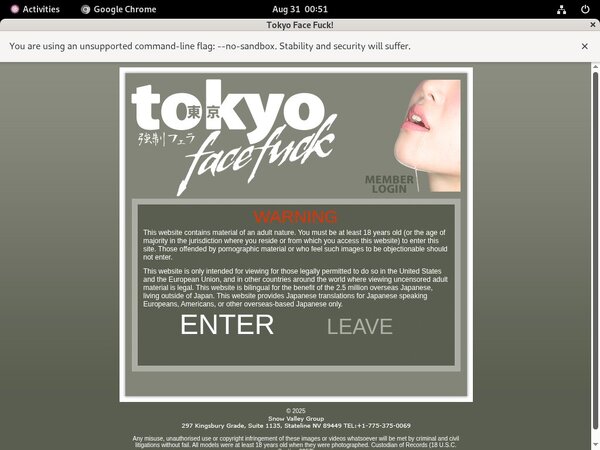 Tokyofacefuck.com $1 Porn Trial