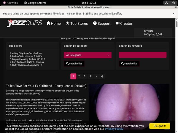 Yezzclips.com Take Paypal
