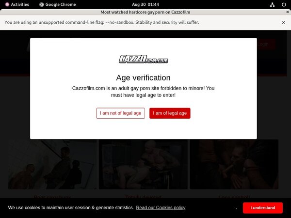 Cazzo Free Trial Password