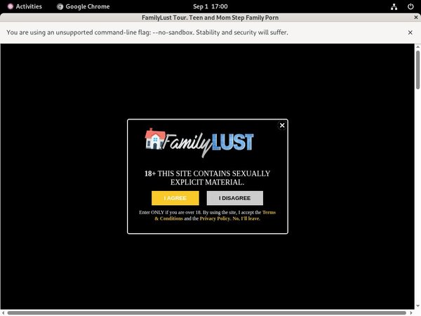 Familylust.com Payment Page
