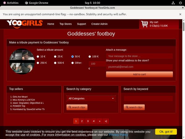 Goddesses Footboy Get Trial Membership