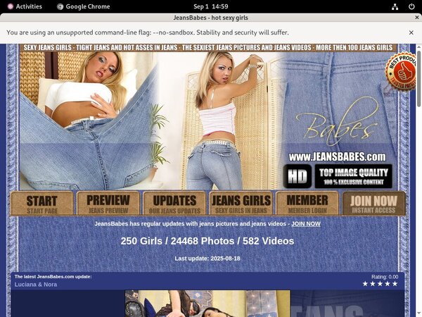 Jeansbabes.com With European Credit Card